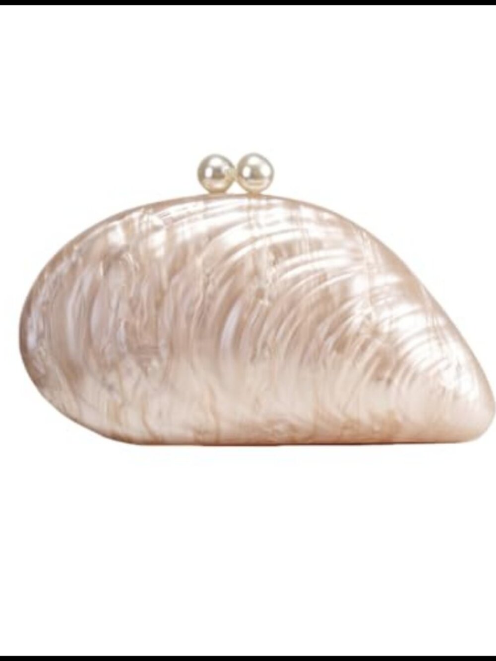Acrylic Evening Clutch Bag Marble Chain Shoulder Purse